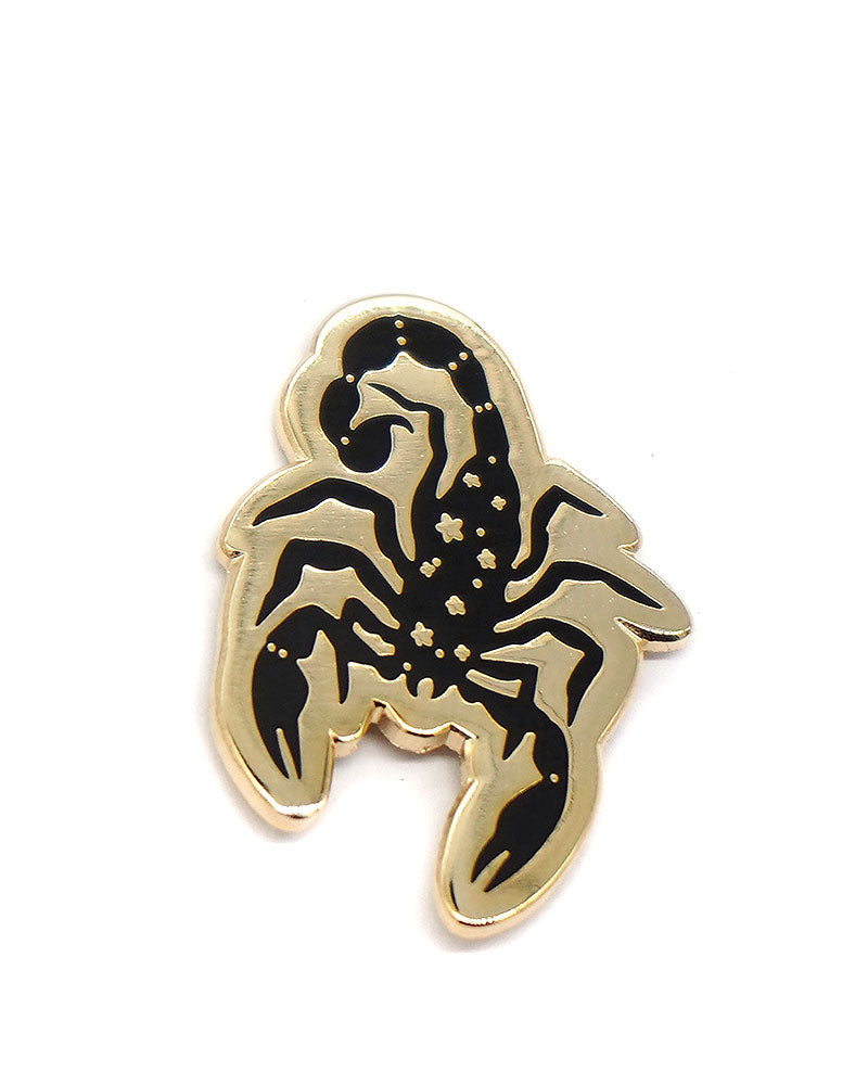 Black & Gold Scorpion Enamel Pin