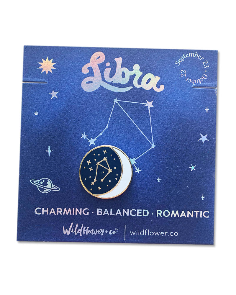 Libra Zodiac Constellation Pin