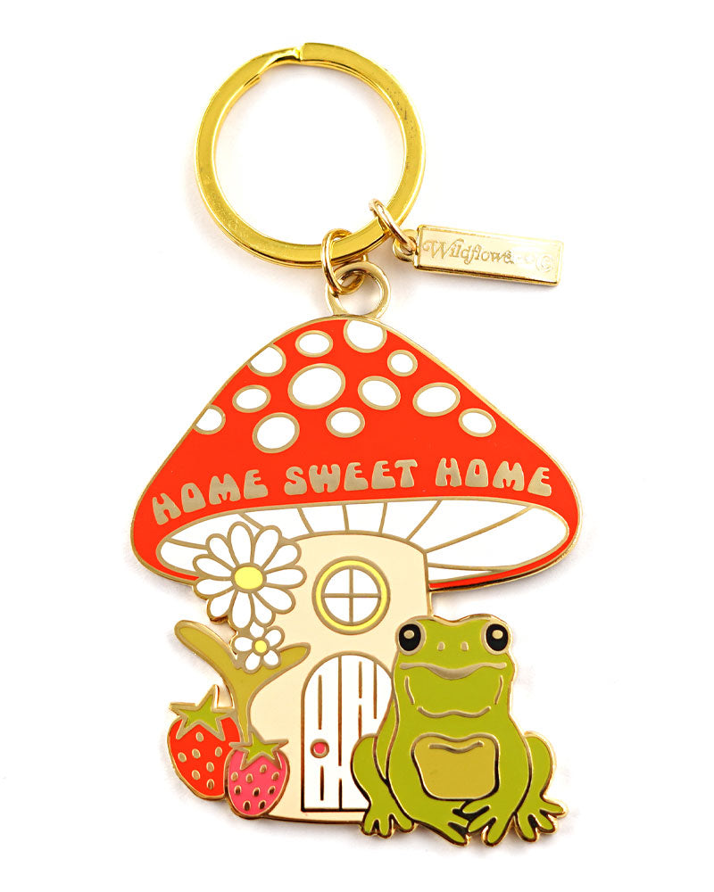 Frog Keychain, Cute Cartoon Frog Keychain, Bag Decoration, Gold Keychain 