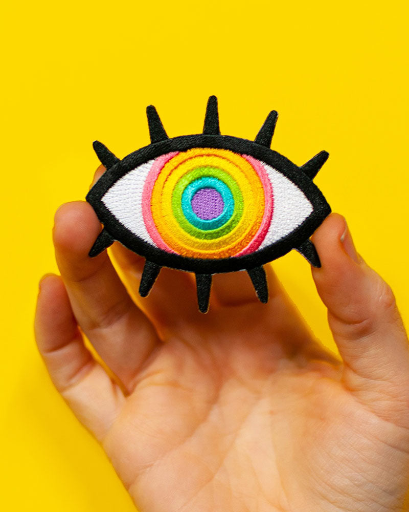 Rainbow Evil Eye Patch