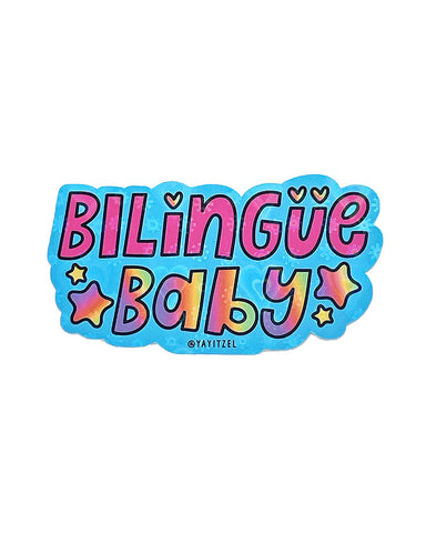 Bilingüe Baby Sticker Holographic Sticker