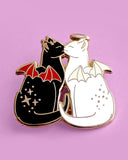 Angel & Devil Cats Pin (Limited Edition)-Glitter Punk-Strange Ways