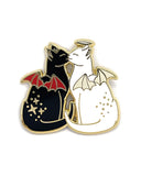 Angel & Devil Cats Pin (Limited Edition)-Glitter Punk-Strange Ways