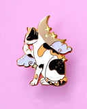 Calico Cat Moon Pin-Glitter Punk-Strange Ways