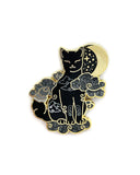 Black Cloud Cat Pin