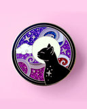 Cosmic Cat Pin-Glitter Punk-Strange Ways