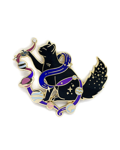 Solar Cat Pin