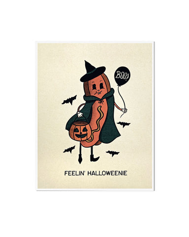 Halloweenie Art Print (8" x 10")