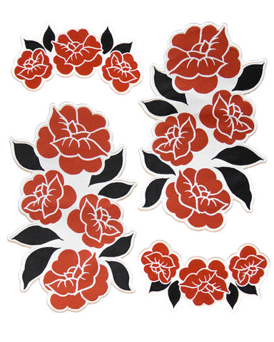 Red Roses Patch Set (Set of 4)