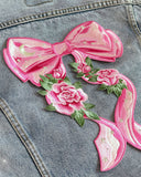 Bow With Roses Large Back Patch-Wildflower + Co.-Strange Ways