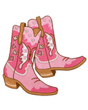 Pink Cowgirl Boots Large Back Patch-Wildflower + Co.-Strange Ways