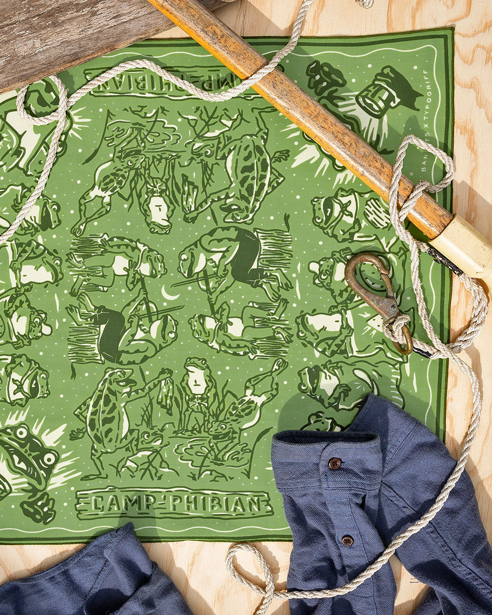 Camp Phibian Frog Bandana-Bandits Bandanas-Strange Ways