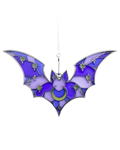 Stained Glass Bat Ornament - Purple (Limited Edition)