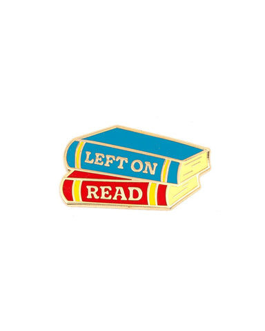 Left On Read Book Pin