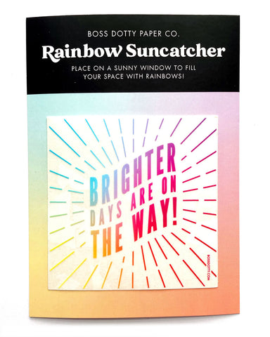 Brighter Days Rainbow Suncatcher Window Decal