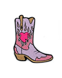 Burning Love Cowgirl Boot Small Patch-Wildflower + Co.-Strange Ways