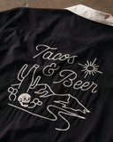 Tacos & Beer Chainstitched Unisex Button-Up Shirt-Pyknic-Strange Ways