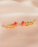 Rose Climber Earrings-Wildflower + Co.-Strange Ways