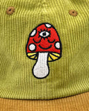 Third Eye Mushroom Corduroy Hat-Wokeface-Strange Ways
