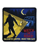 Sasquatch Road Safety Large Patch-Maiden Voyage Clothing Co.-Strange Ways