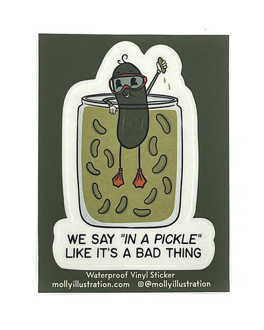 In A Pickle Kiss-Cut Sticker