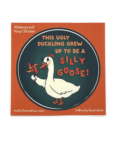 Silly Goose Kiss-Cut Sticker