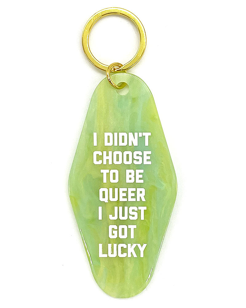 Queer & Lucky Keychain-Golden Gems-Strange Ways