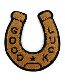 Good Luck Horseshoe Chenille Patch - Brown-Nate Duval-Strange Ways