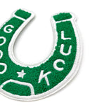 Good Luck Horseshoe Chenille Patch - Green-Nate Duval-Strange Ways