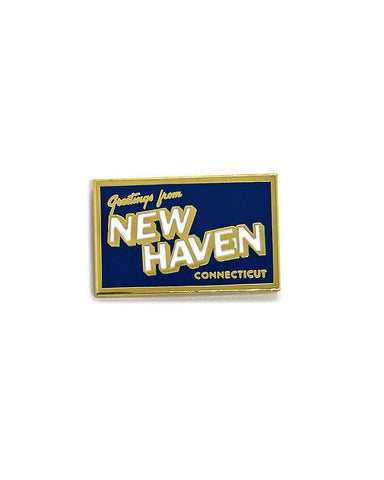 New Haven Postcard Pin