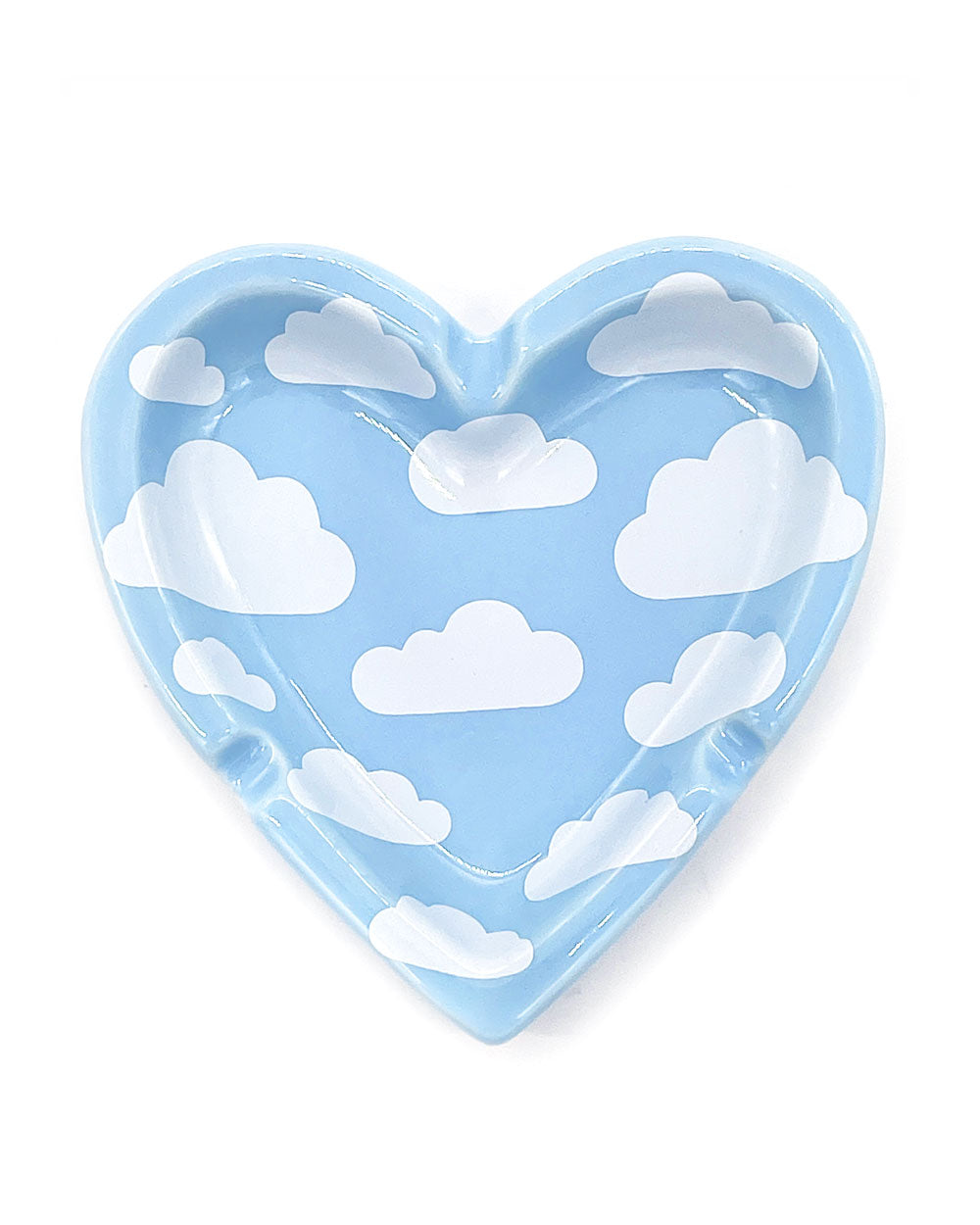 Cloud Sky Heart-Shaped Trinket / Ash Tray-A Shop Of Things-Strange Ways