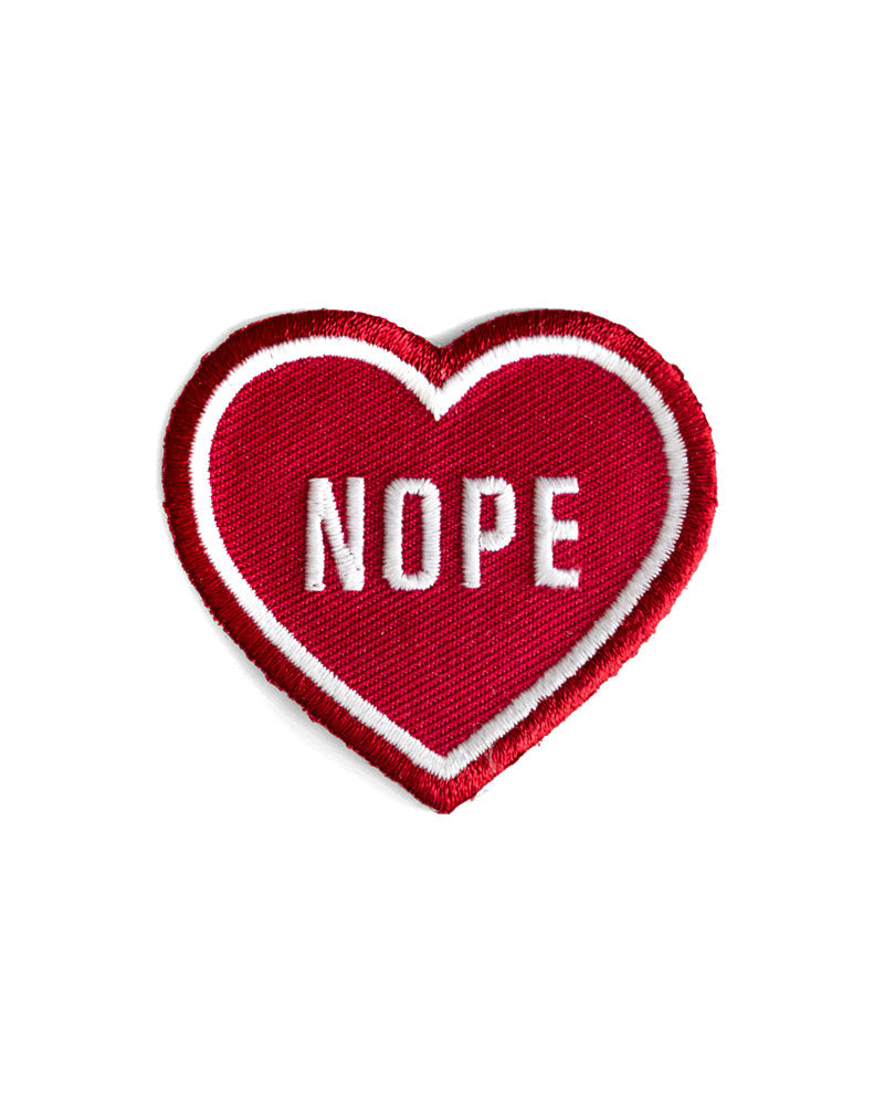 Nope Heart Small Patch - Red-These Are Things-Strange Ways