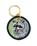 Scrappy Raccoon Double-Sided Keychain-Stay Home Club-Strange Ways