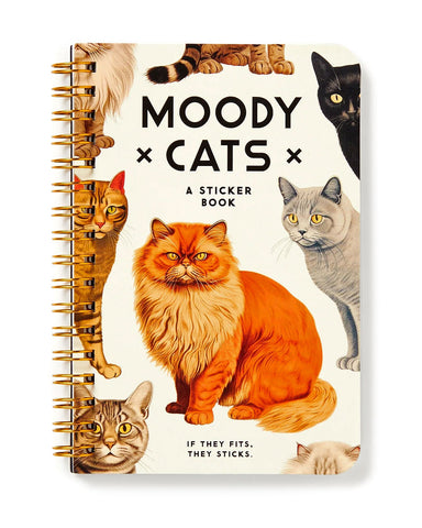 Moody Cats Sticker Book