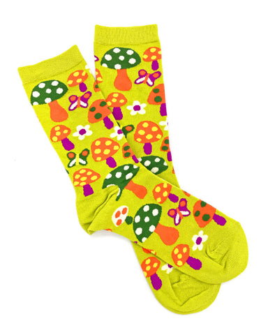 Mushroom Butterfly Socks