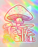 Mushroom Rainbow Suncatcher Window Decal-BOSS DOTTY-Strange Ways