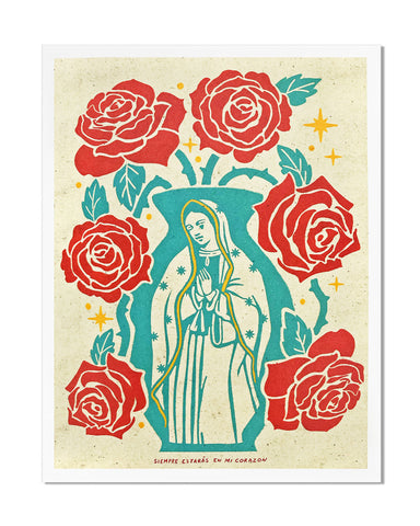 Nuestra Virgencita Art Print (11" x 14")