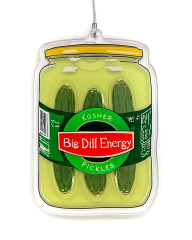 Big Dill Energy Pickle Ornament (Moving Parts)