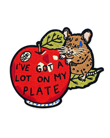 A Lot On My Plate Sticky Patch