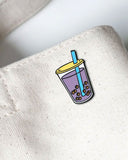 Boba Bubble Taro Ube Milk Tea Pin-On Point Pins-Strange Ways