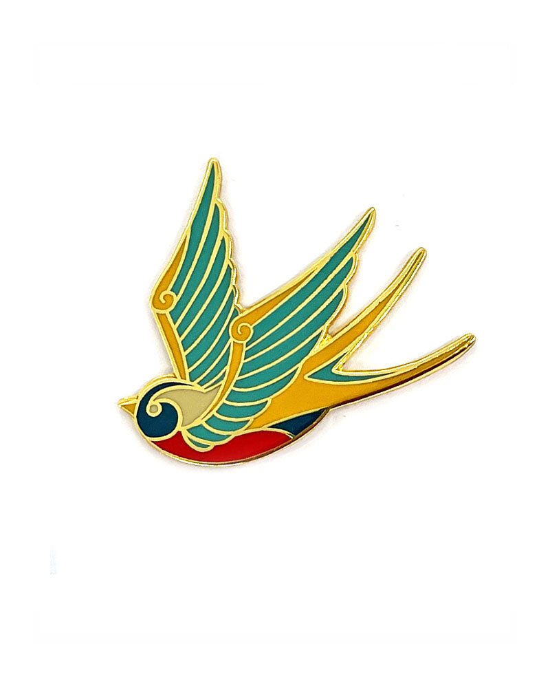 Golden Sparrow Pin-Strike Gently Co.-Strange Ways