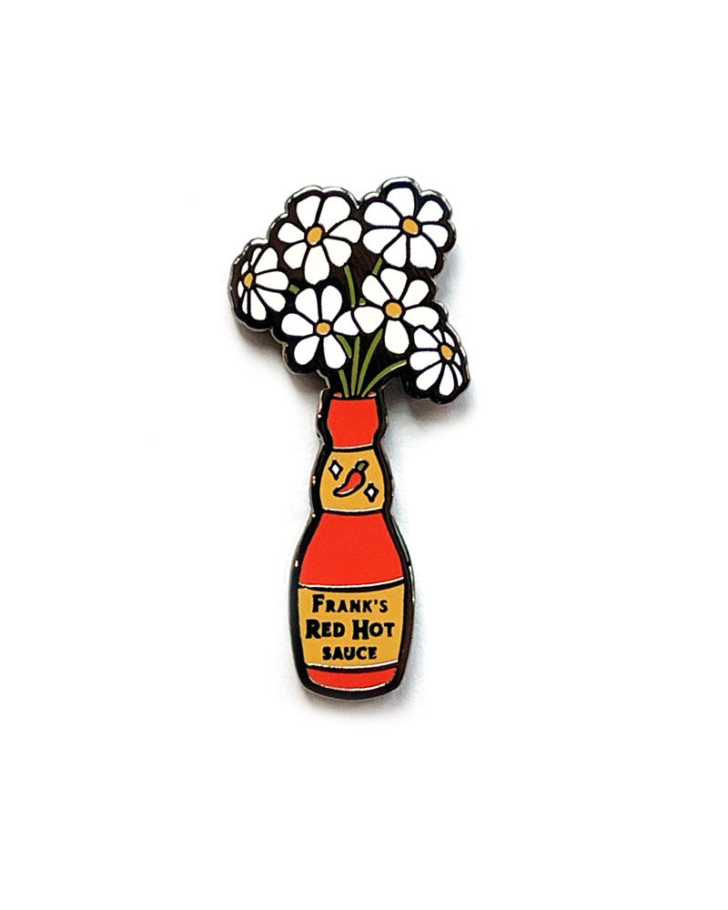 Hot Sauce Flower Vase Pin-Molly Illustration-Strange Ways