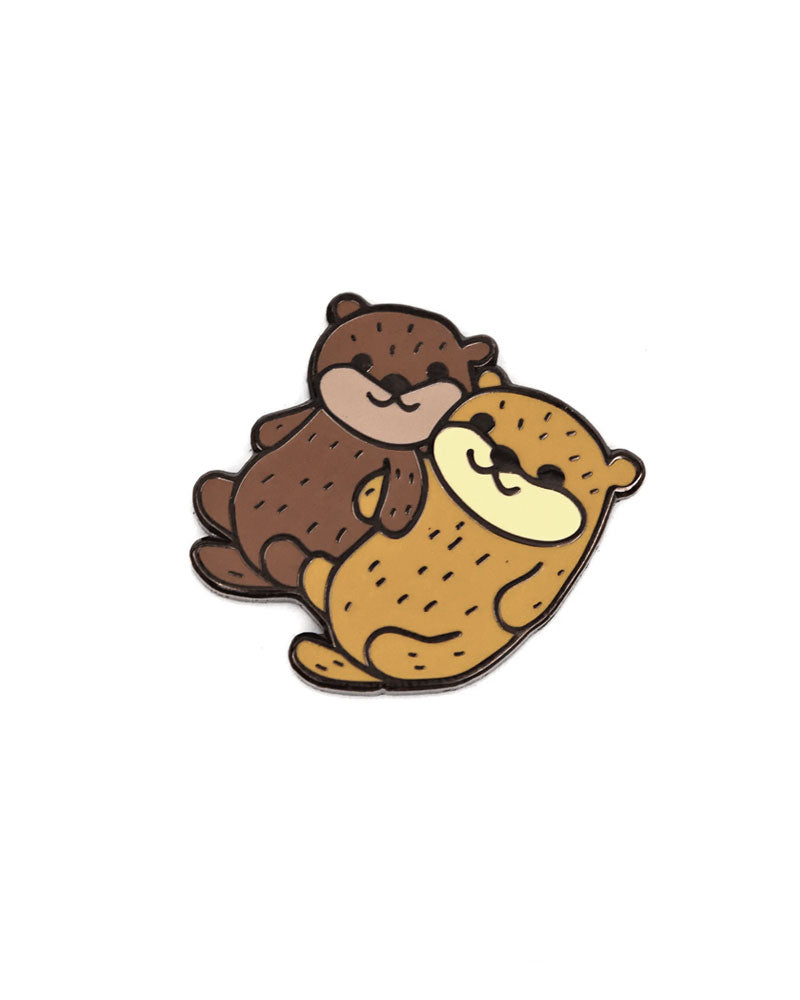 Otters Holding Hands Pin-These Are Things-Strange Ways