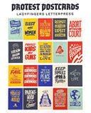 Protest Postcards (Set of 20)-Ladyfingers Letterpress-Strange Ways