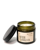 Basil & Amber Soy Candle (6oz)-Queer Candle Co.-Strange Ways