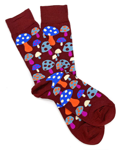 Retro Mushrooms Socks