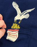 Scrappy Seagull Unisex Pocket Shirt-Stay Home Club-Strange Ways