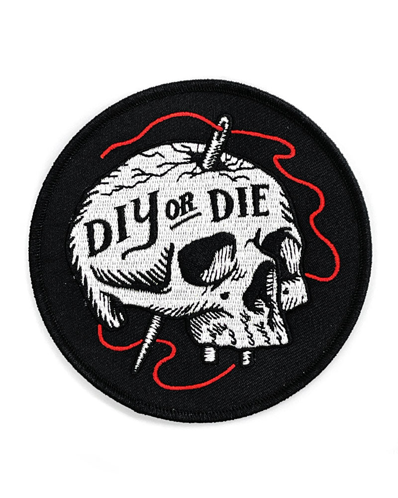 DIY Or Die Skull Large Patch-Cat Coven-Strange Ways