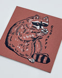 Scrappy Raccoon Small Sticker Patch-Stay Home Club-Strange Ways