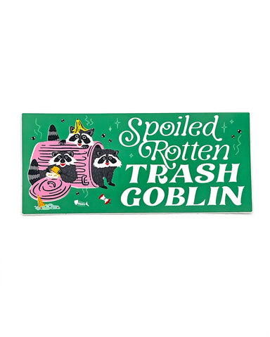 Spoiled Rotten Raccoon Sticker